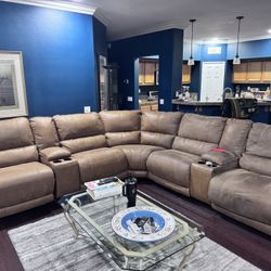 Leather Sectional 