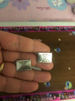 Vintage sterling silver Kreisler cufflink