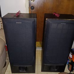2  Big Pioneer Speakers - Hits Hard!!!!!!