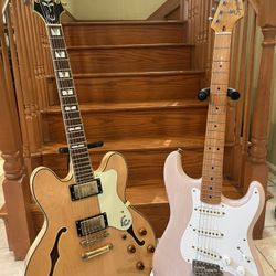 Epiphone Sheraton II (Brand New) And Squier Classic Vibe Stratocaster (Mint)