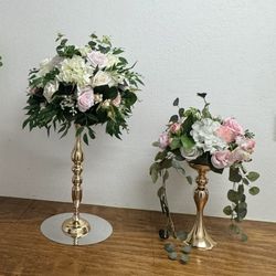 Table Centerpieces Gold Centros De Mesa 