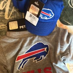  buffalo Bills Hat and Pet Tshirt 