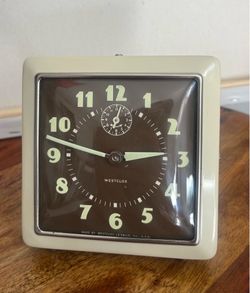 Mid-Century Vintage Westclox Alarm Clock