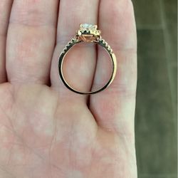 Plated Italian Crystal Ring Size 10 