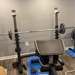 Gold Gym XRS 20 Two Barbells 7ft And 6ft