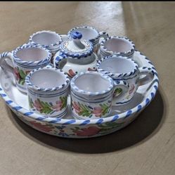 Vintage Mini Coffee Set And Sugar