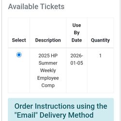 Hershey Park Ticket