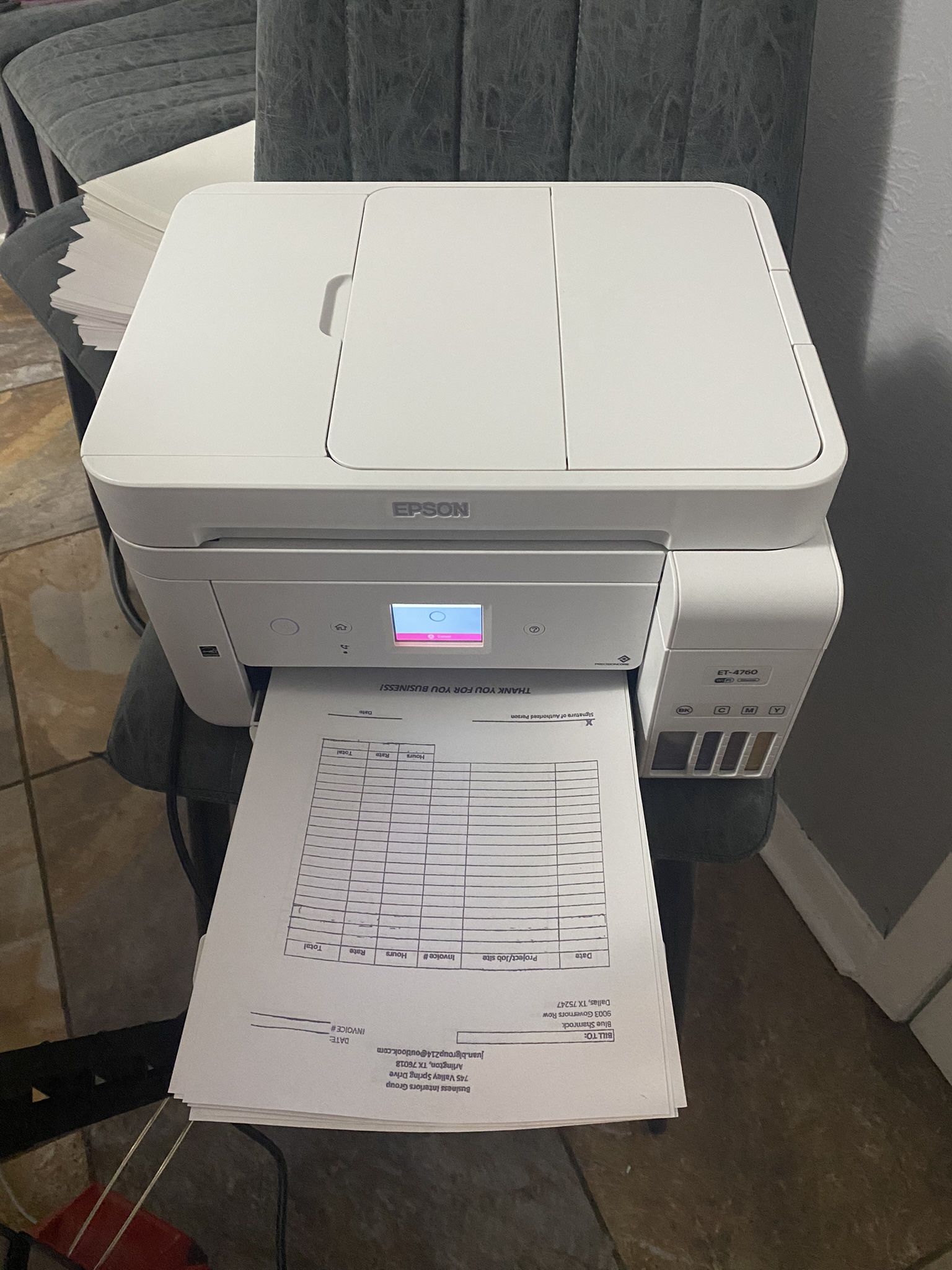 š„Epson EcoTank ET-4760 Wireless Printerš„
