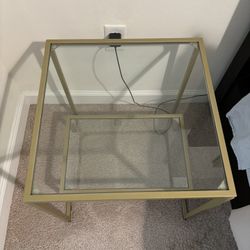 Glass End Table