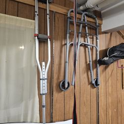 Adjustable Crutches And Walker