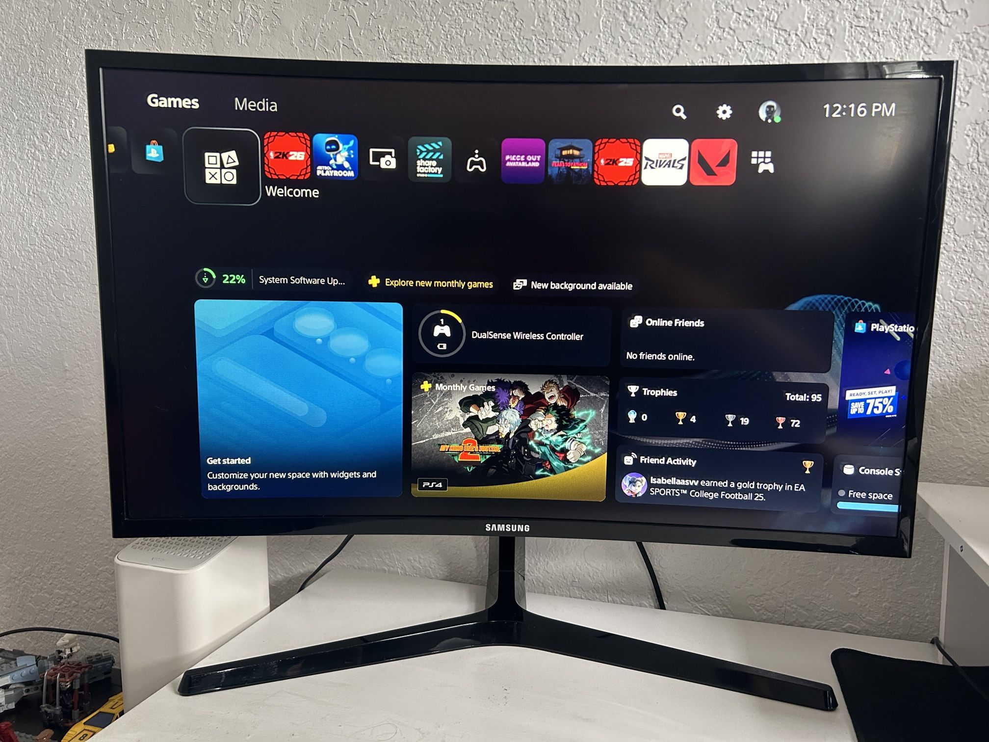 27inch Samsung Curved Monitor 