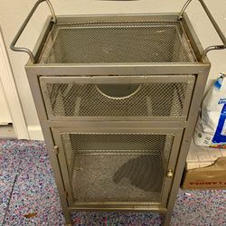 Bathroom Storage Cabinet Unit Solid Metal 