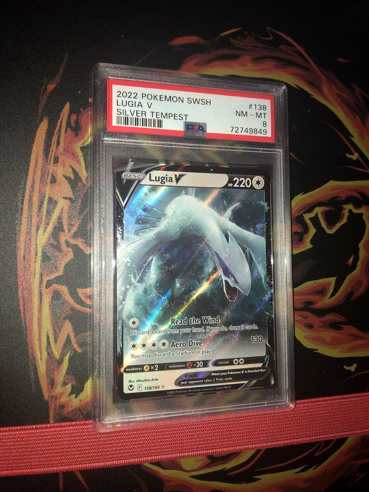 PSA 8 NM-MT - Lugia V 138/195 - 2022 Pokemon Silver Tempest