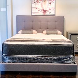 Full  Bed Plus Full Plush Mattress (Free Delivery )