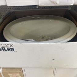Bathroom self rimming sink Kohler peddingtin