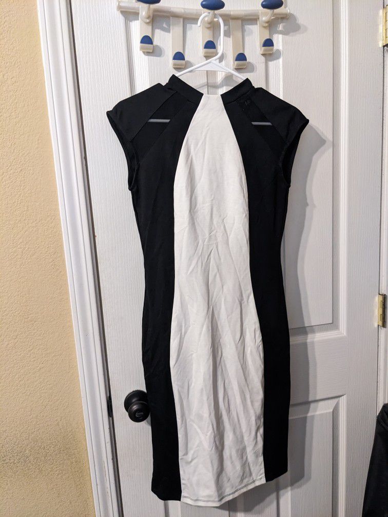 Fashion Nova Black And White Dress