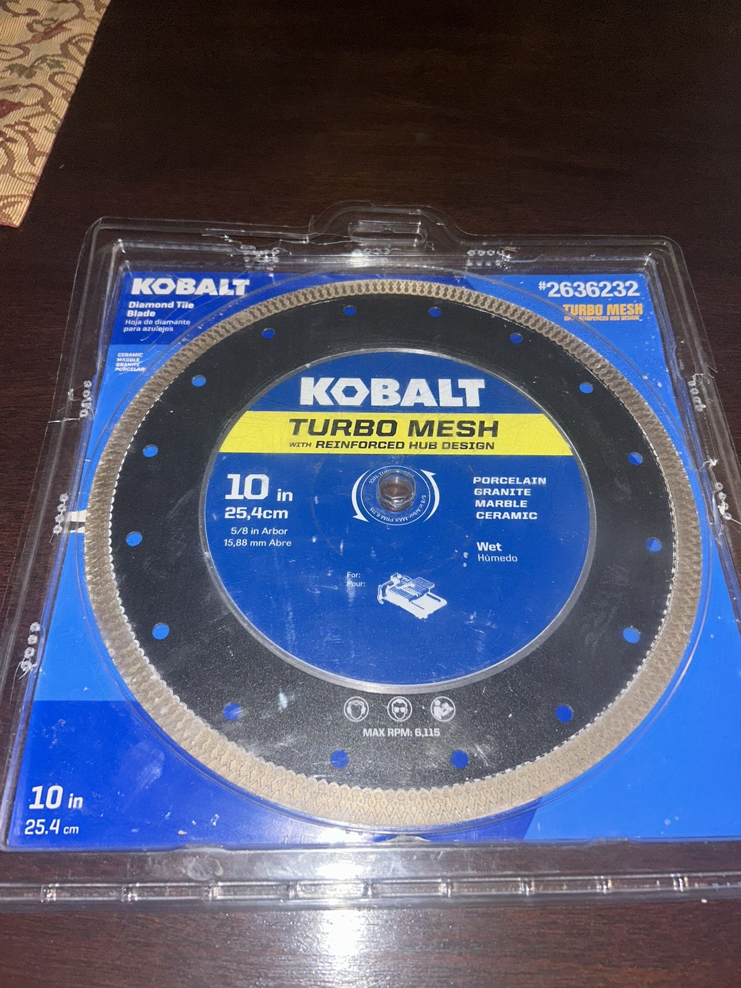Kobalt CTM10P 10-in Wet Continuous Rim Diamond Saw Blade
