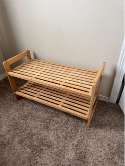 Bamboo shoe rack