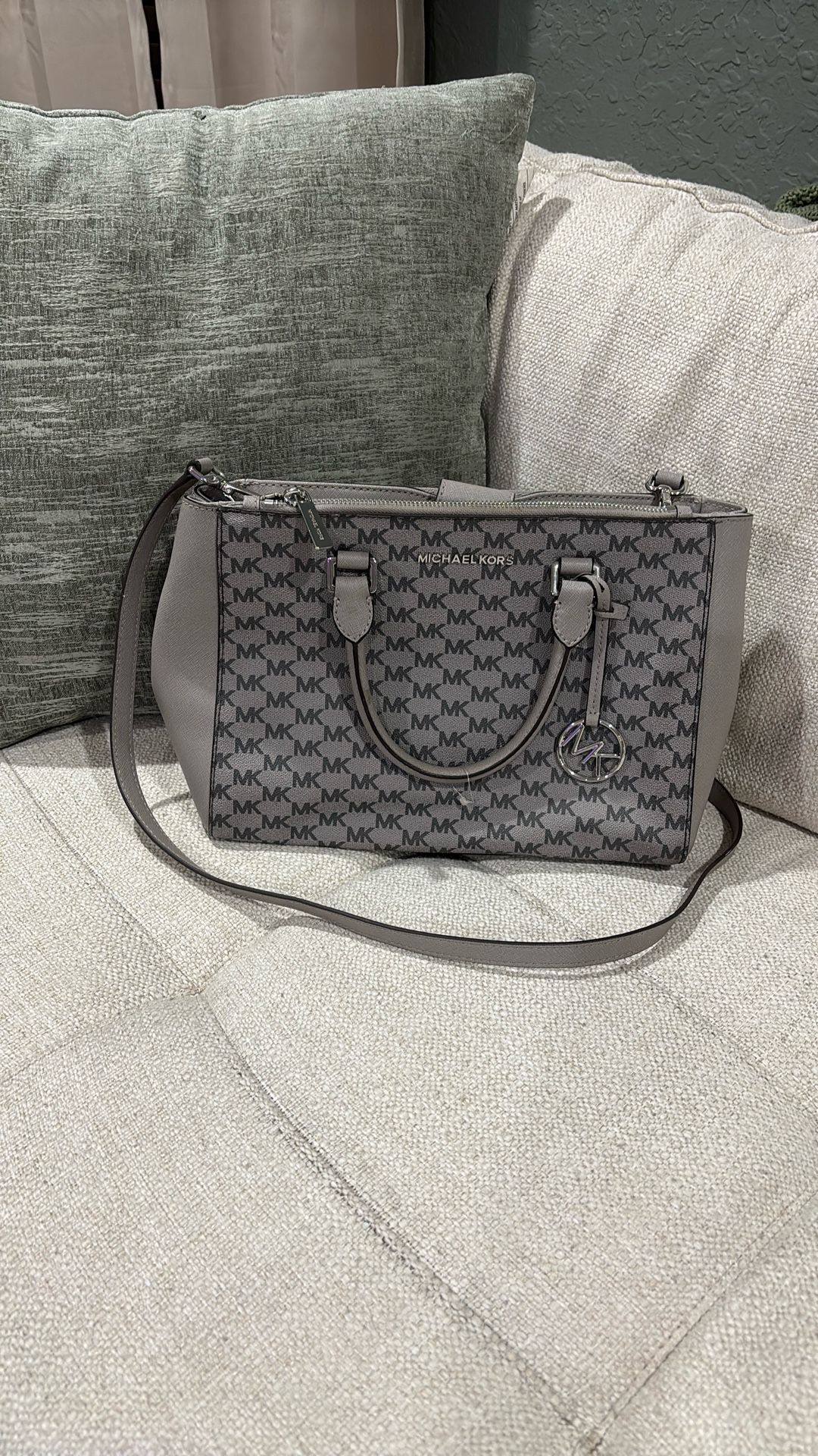 Grey Michael Kors Purse