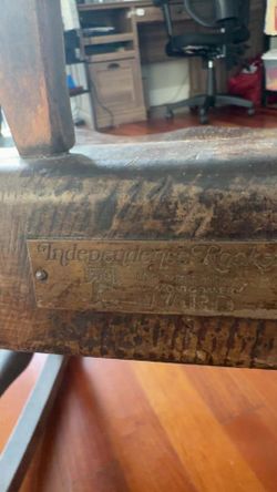 Vintage Wood Rocking Chair Montgomery Ward Brand, Great Condition