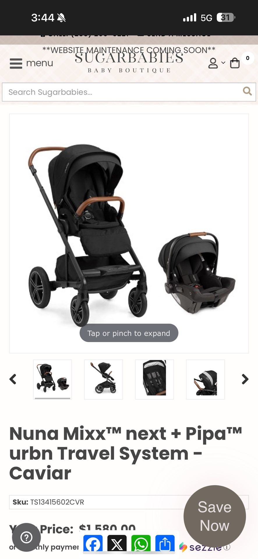 Nuna Mixx Next + Pipa Urban Travel System
