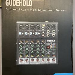 6-channel Audio Mixer Sound Board System 