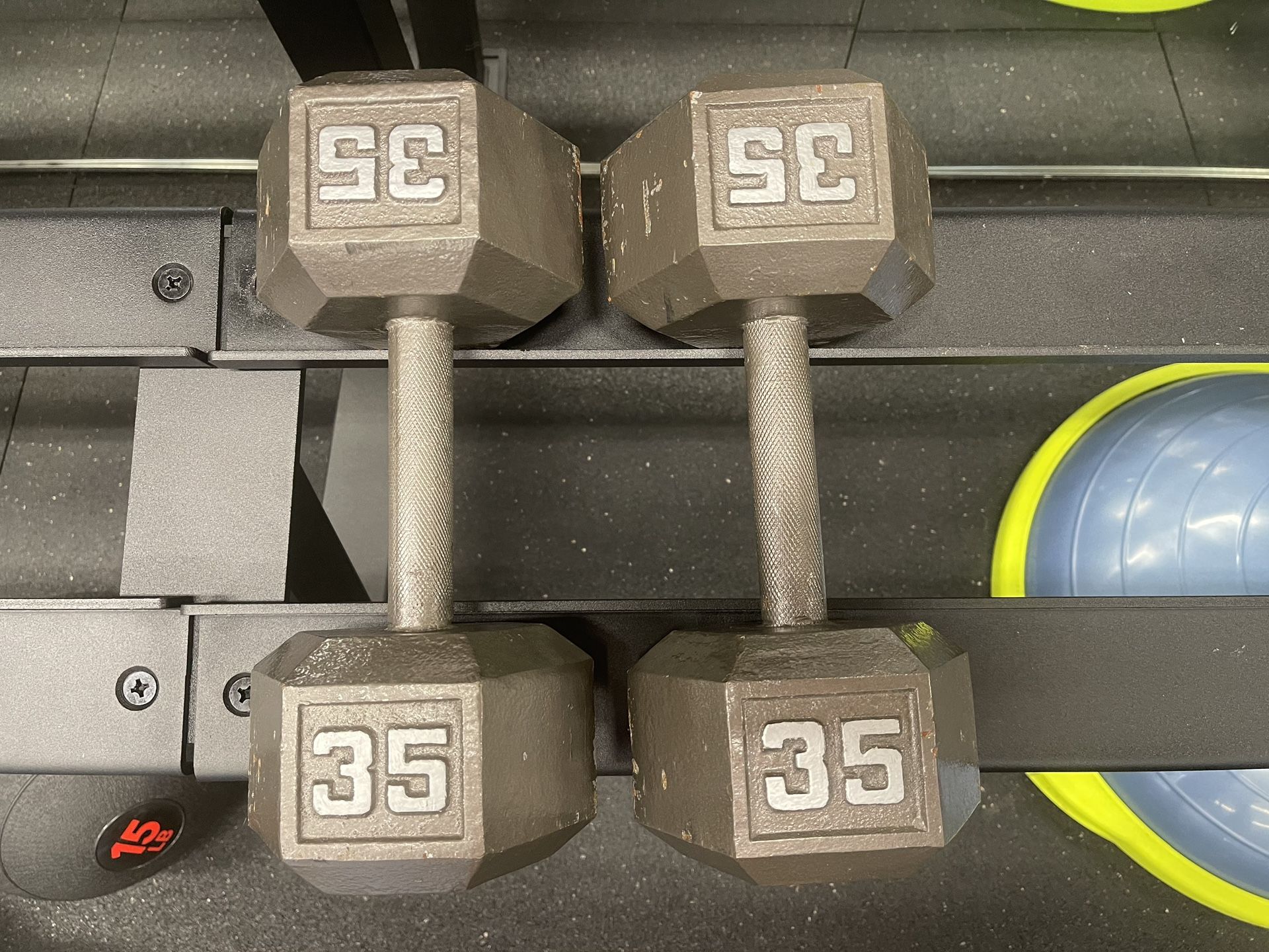 Pair Of 35lb Dumbbells