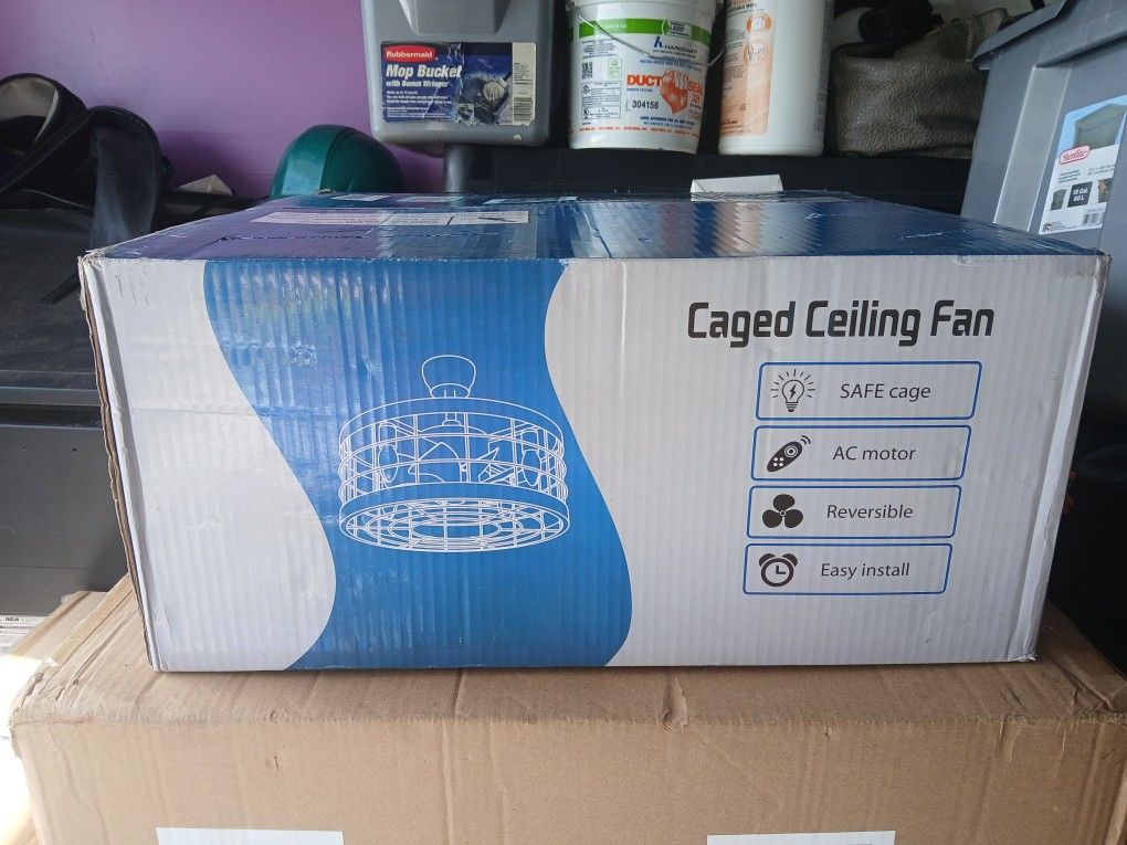 Cage Outdoors Ceiling Fan
