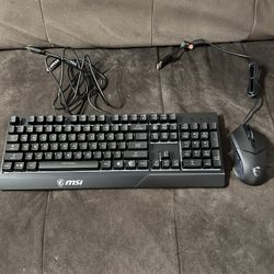 MSI Vigor GK30 RGB Keyboard + GM08 Gaming Mouse