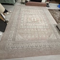 Rugs America Hailey 8x10 Area Rug - Blush/Carnation