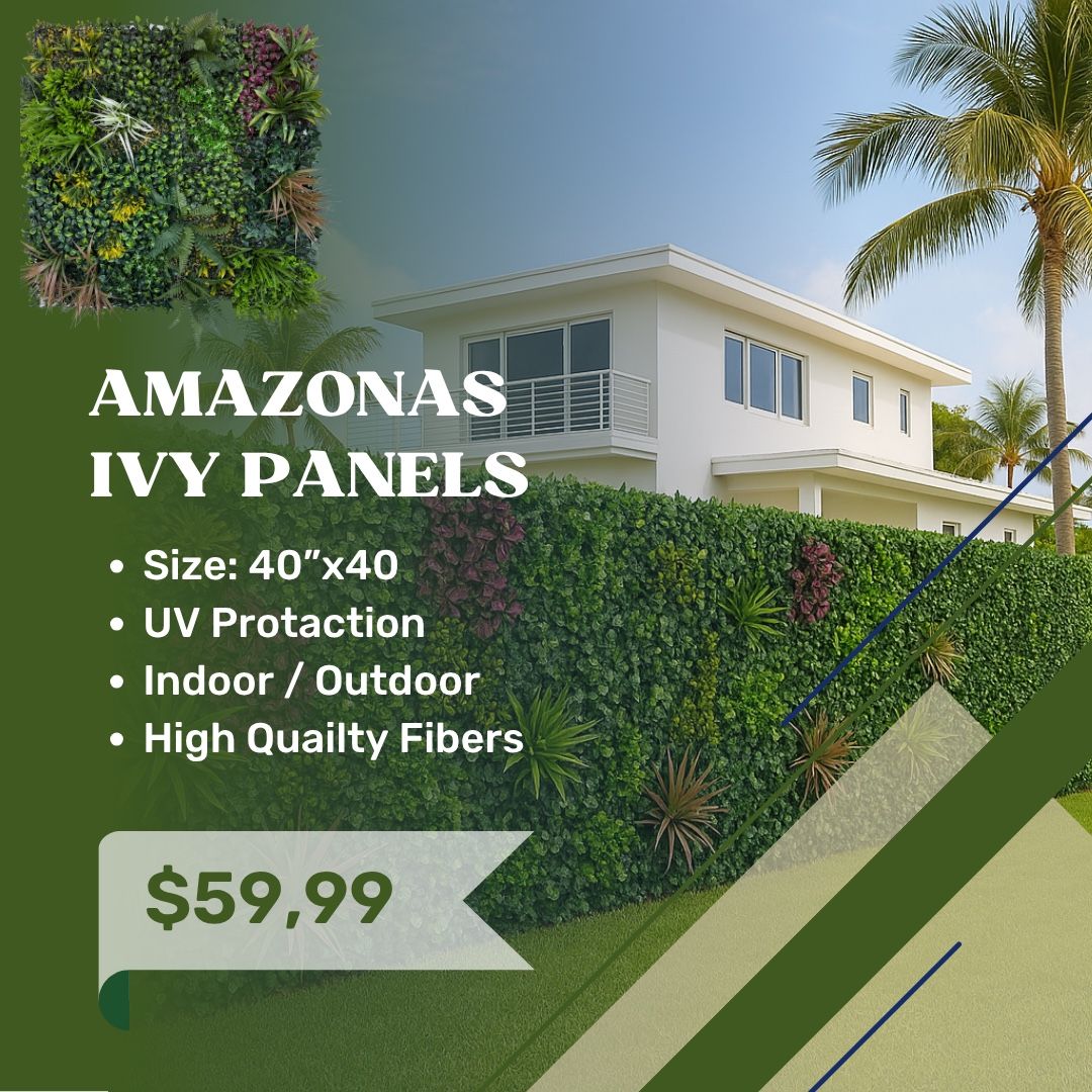 Ivy Emerald Panels Outdoor Design For Wall Cealing Fence 40”x40”