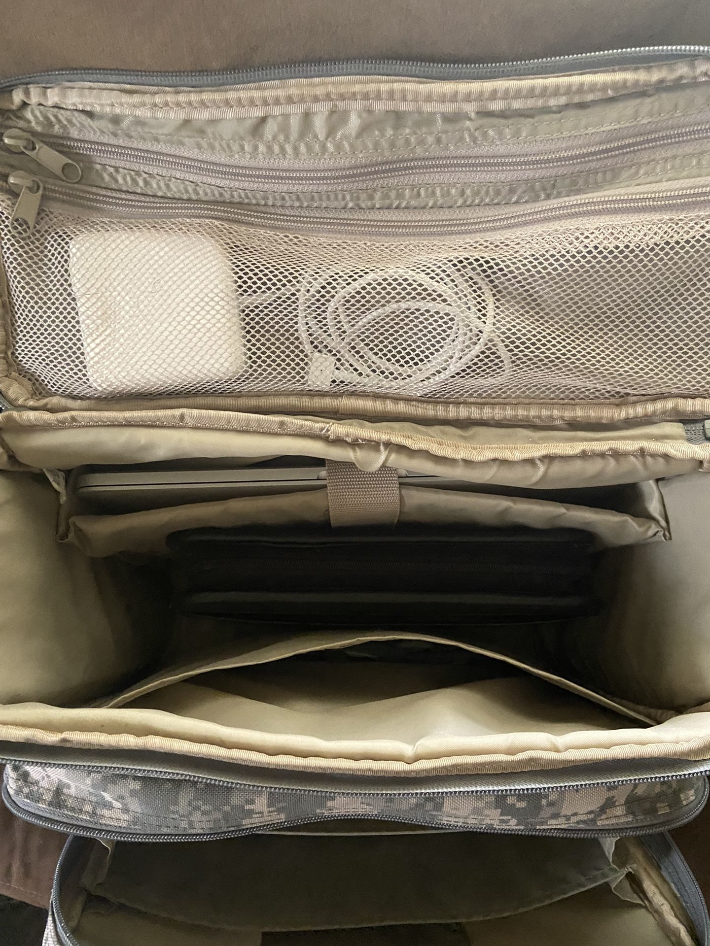 Authentic ACU Laptop/Backpack With Carrier Strap and Notepad