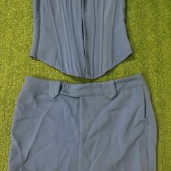 Women’s Pretty Little Liars Blue Corset And Skirt