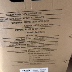 Msi Mpg Gungnir 110R