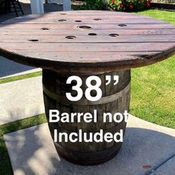 Reclaimed Wood, Barrel Cocktail Tops, Round Tops, Rustic, Vintage, Farmhouse, Western, Whisky, Bachelorette, Bachelor Party , Located In LaHabra Ca