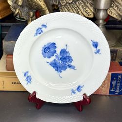 Royal Copenhagen Denmark Blue Flowers Angular Bread Side Plate 7.5” #10/8094