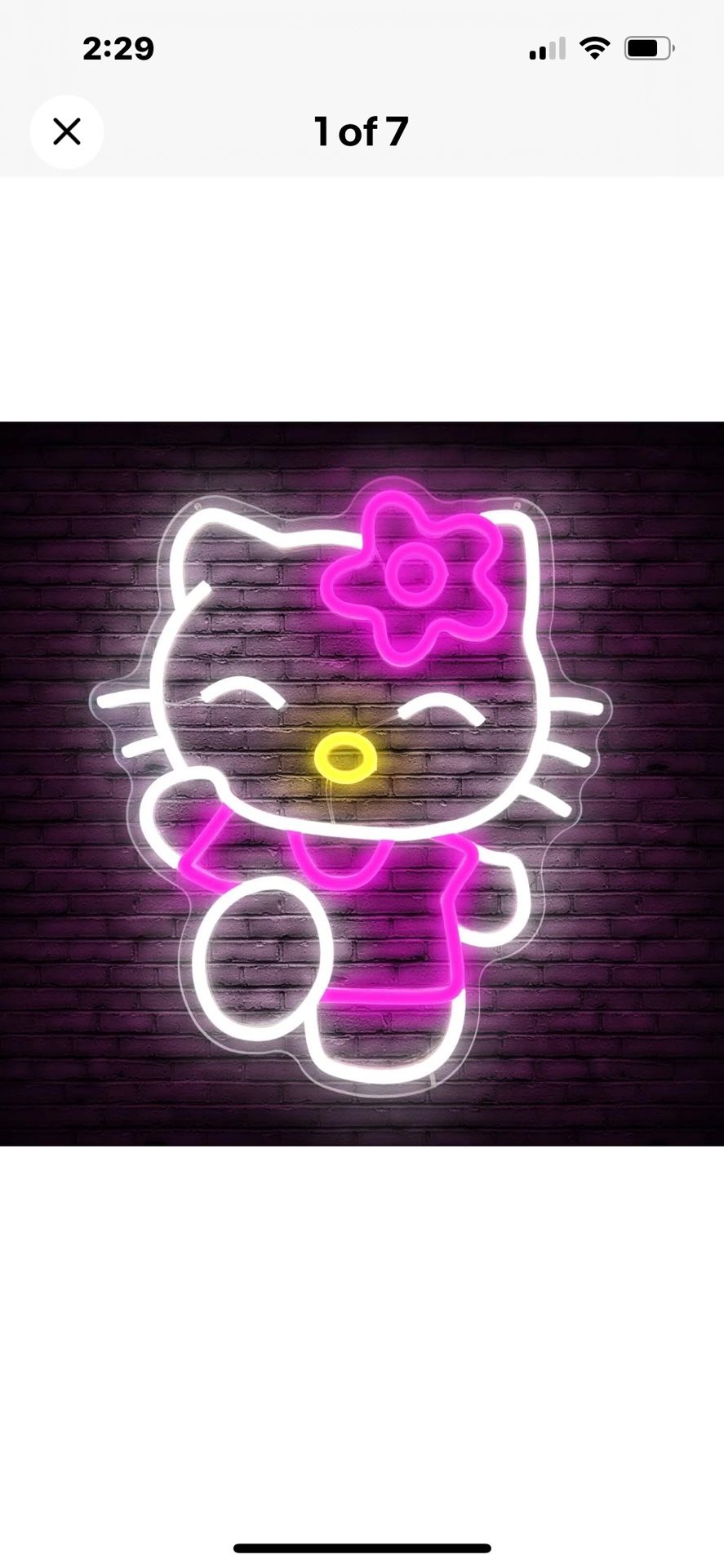 Hello Kitty Led Neon Sign 