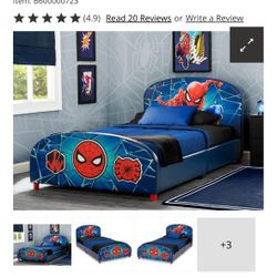 Spider-Man Toddler Bed. Delta w./ Mattress