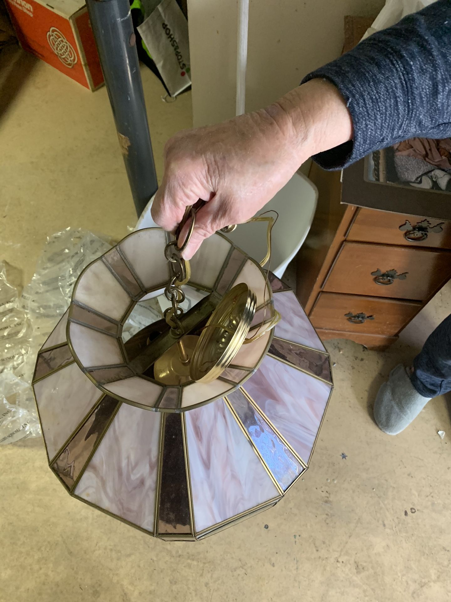 Tiffany style center lamp