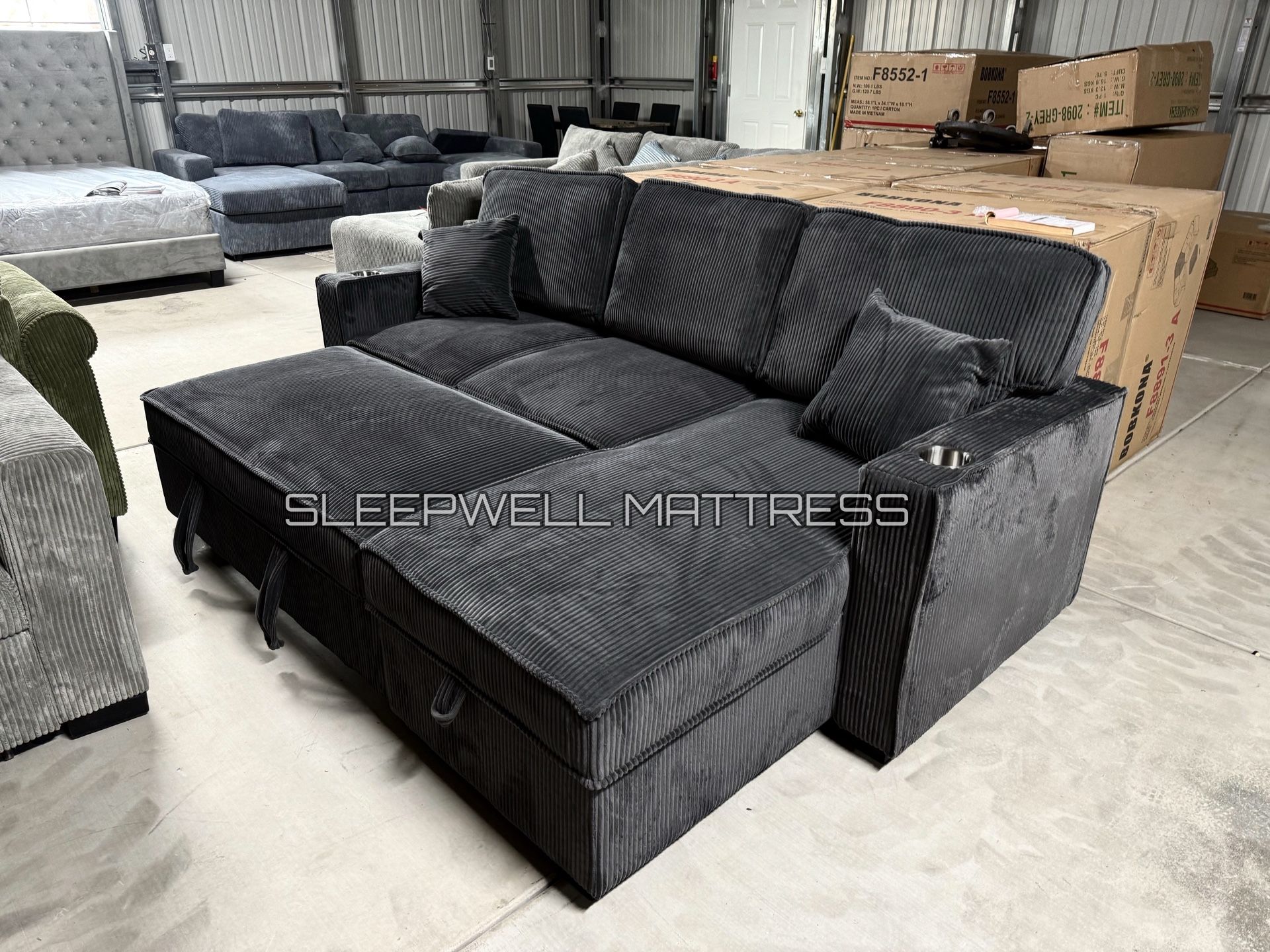 New Black Sofa