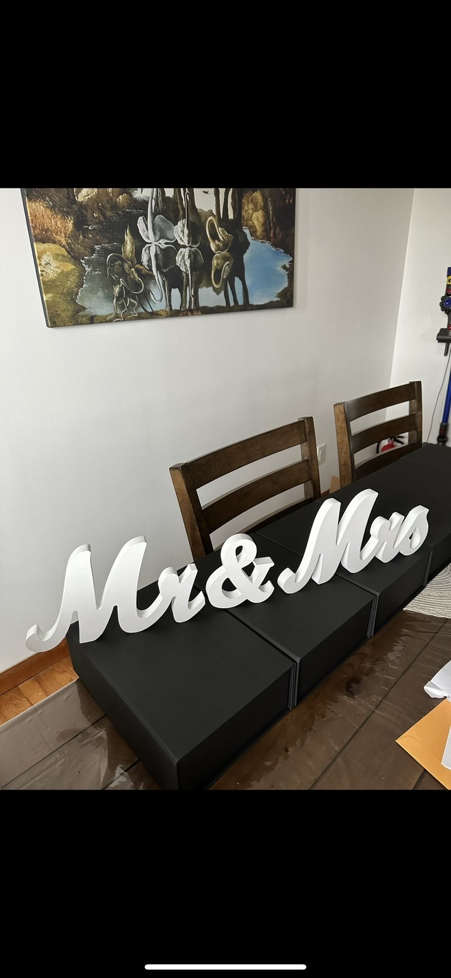 Mr & Mrs Wooden Wedding Sign