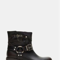 Rustler Brown Leather Boots 