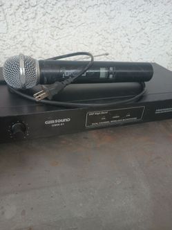 Gem sound wireless receiver and Gemini wireless microphone