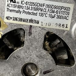 IC-61225GDWF GE Dishwasher Motor Assembly 