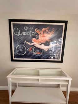 Large Framed “Cycles Gladiator” Bicycle Art Print