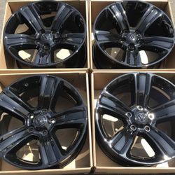 20” Dodge Ram 1500 Factory Wheels Rims Gloss Black New Sport