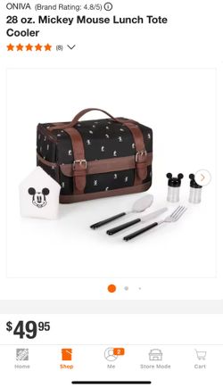 Disney Mickey Mouse Lunch Tote NWT