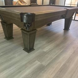 Mesa Solid Wood Slate Pool Table 