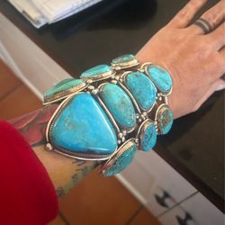 HUGE Turquoise Cuff