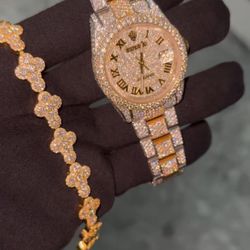 Rolex And Cross Bracelet 